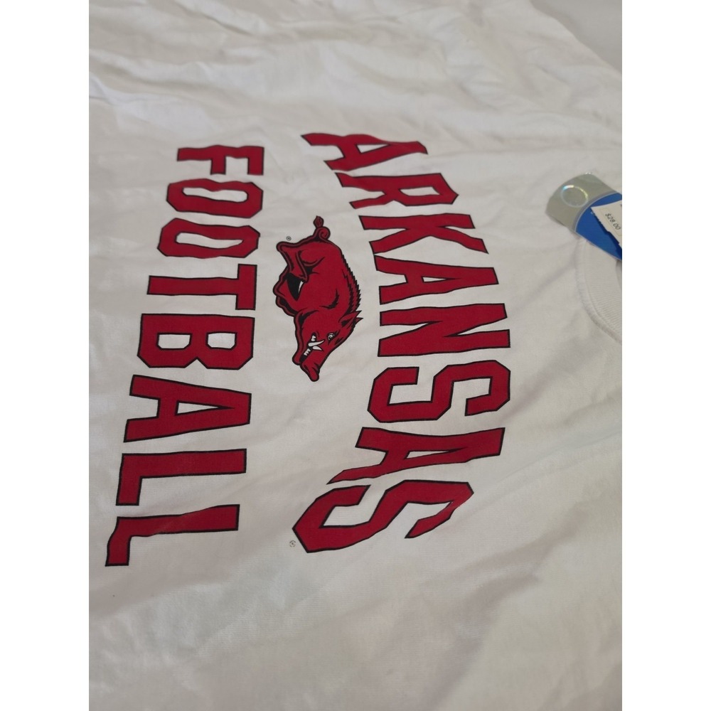 Men's 2XL Arkansas Razorback White Long Sleeve T-shirt NWt
